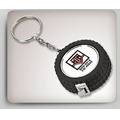 Racing Tire Key Holder w/ 3' Retractable Tape Measure